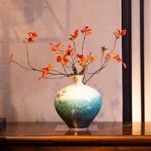 modern new chinese style ceramic vase handmade porcelain living room tv cabinet porch home decoration ornaments celadon vase