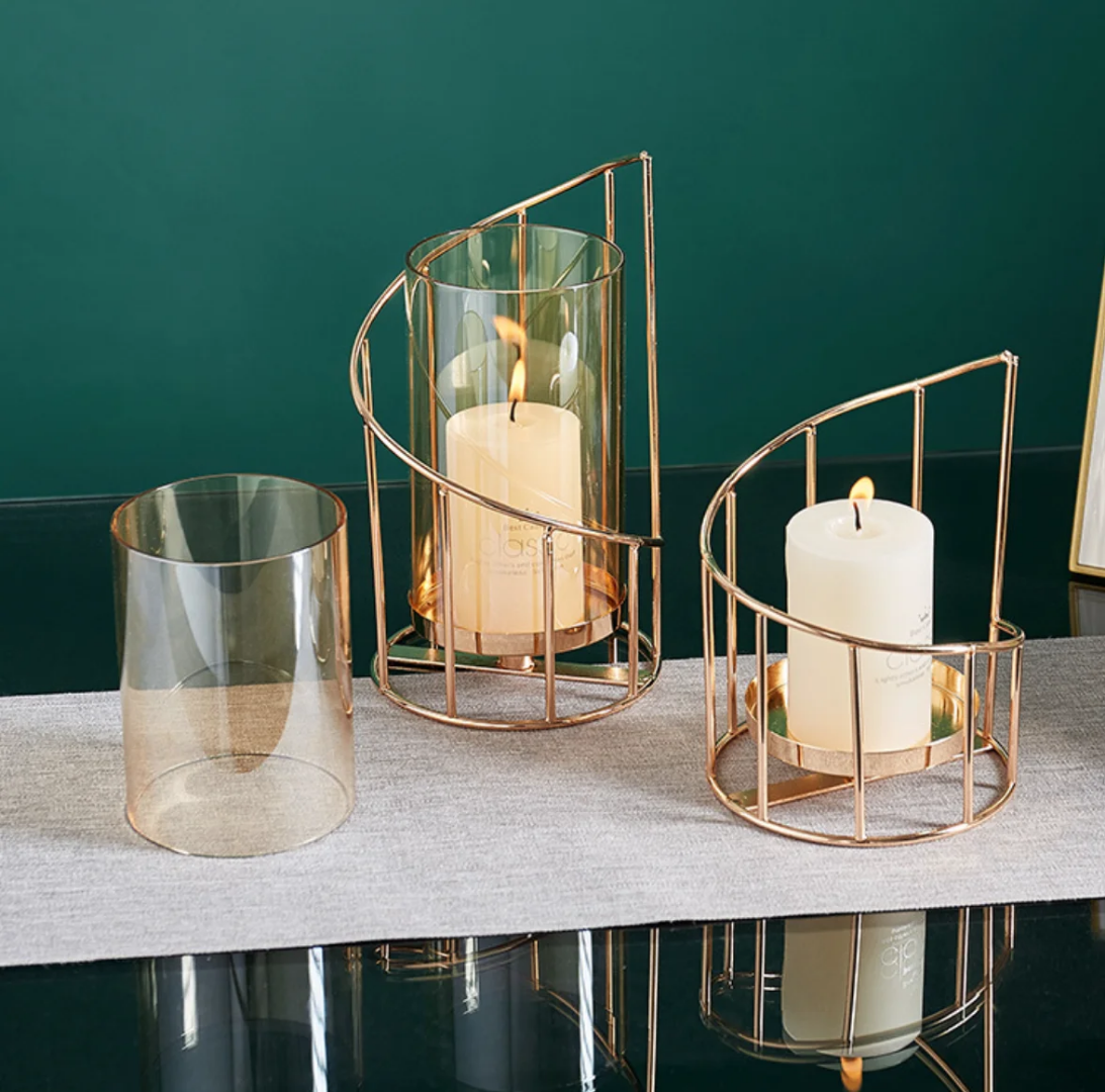 nordic romantic iron candlestick ornaments european luxury high end metal candleholders living room dining table candlelight