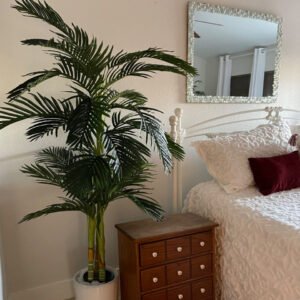 Areca Palm Potted Plant with Pot Artificial Tropical Palm Tree for Home and Hotel Decoration